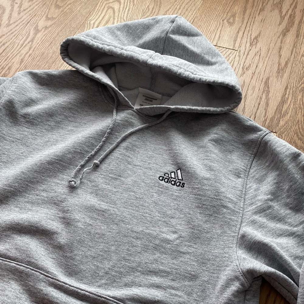 Grey adidas hoodie